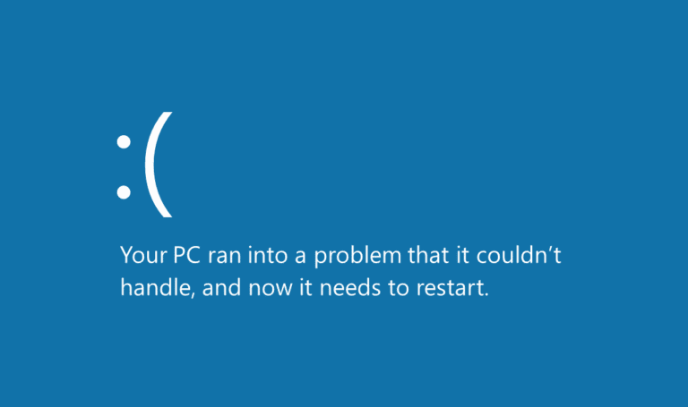 What To Do When You Get a Blue Screen of Death (BSOD)