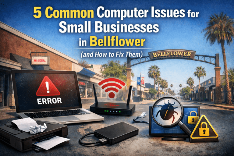 Computer Issues for Small Businesses in Bellflower | Hi-Tek Solutions